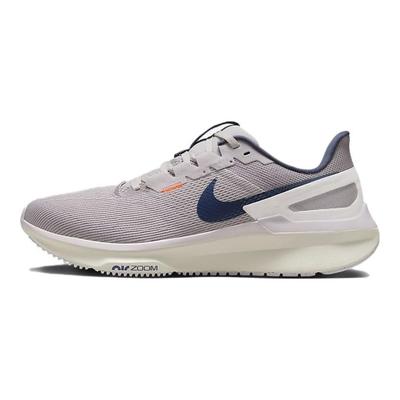 Air Zoom Structure 25 Light Iron Ore Thunder Blue Tênis Masculinos Cinza Laranja Total Cinza Atmosfera DJ7883-009