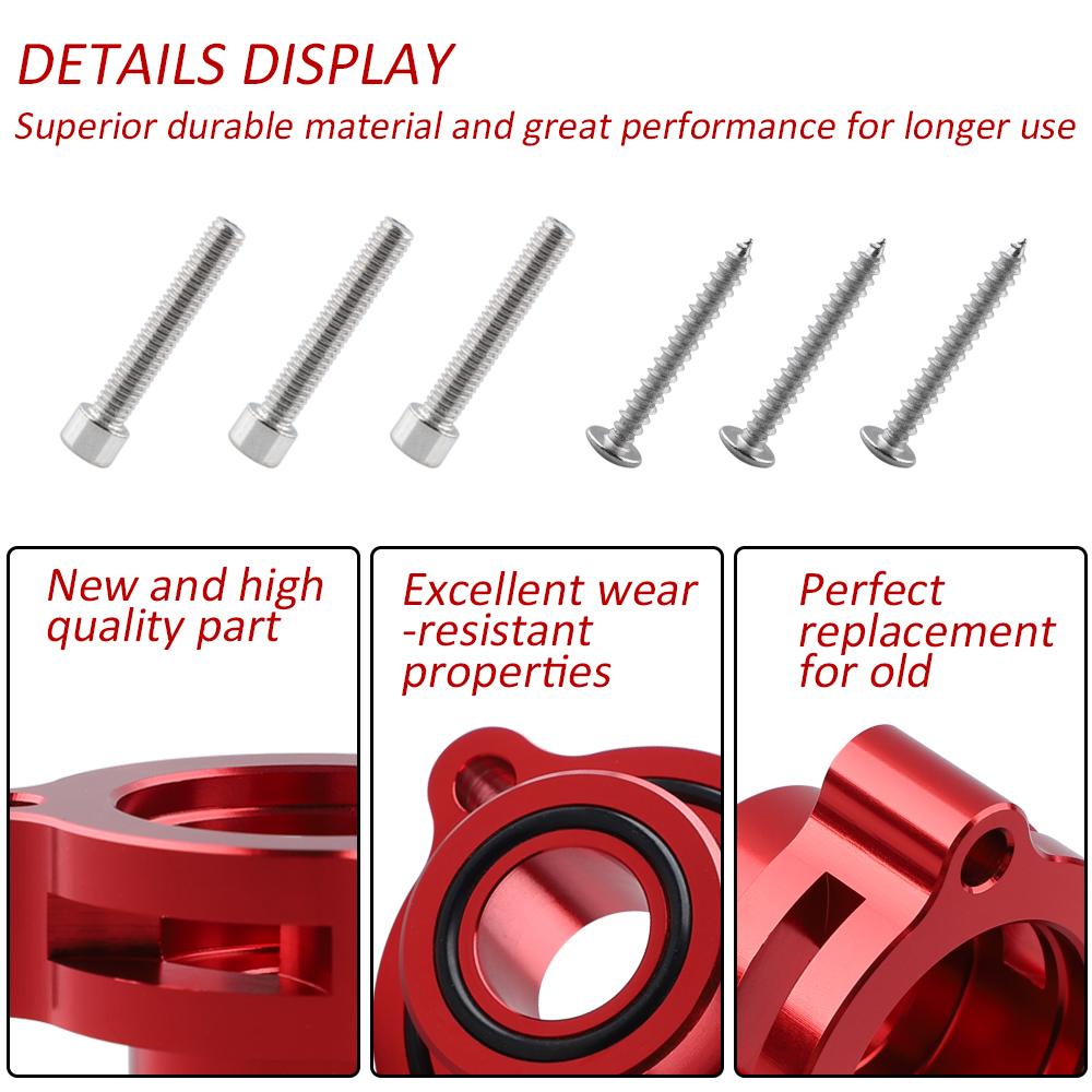 FOR Ford Fiesta/Mustang/Fusion/Edge/Escape/Transit/Bronco 1.5 1.6 2.0 2.3 2.7L Billet Aluminum Red Blow Off Valve Adapter