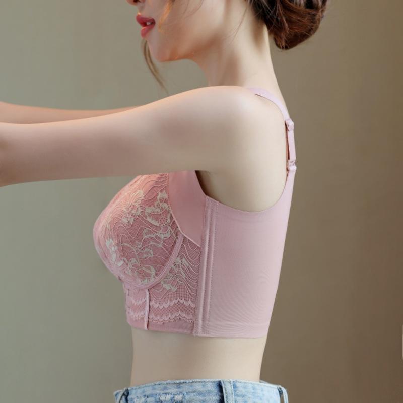 Large Size Lingerie Women's Full Cup Adjustable Thin Cut Breast Bra Push Up Bra
