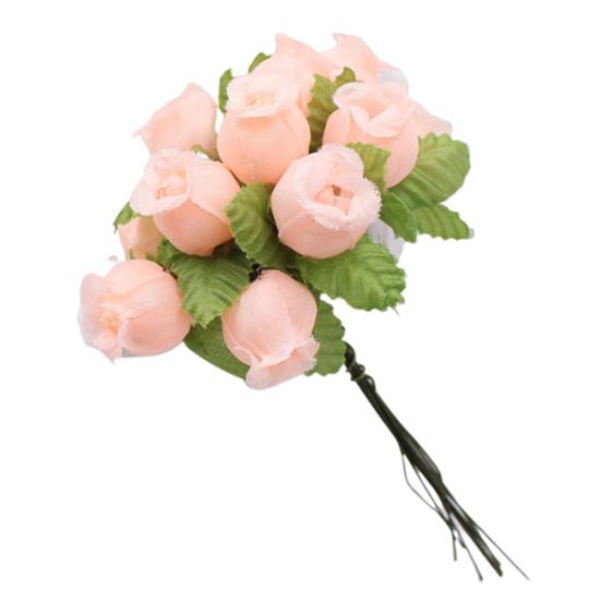 1 bukett kunstig blomst 12 rosehoder DIY Craft Home Party Bryllupsdekor
