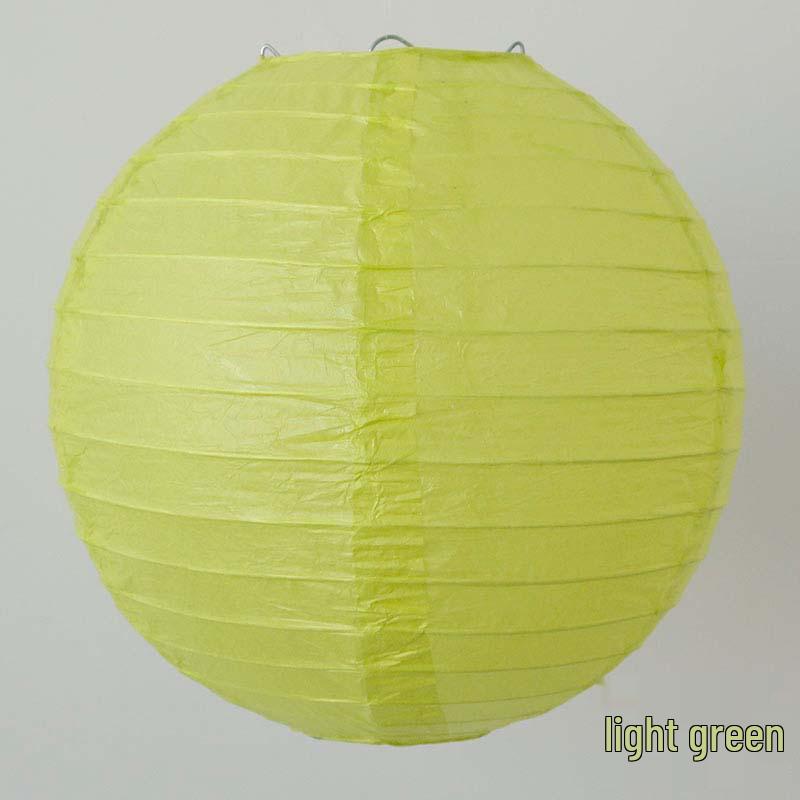 Colorful Handmade Paper Lanterns for Mid-Autumn Festival - Red DIY Round Lanterns for Shopping Mall Decoration