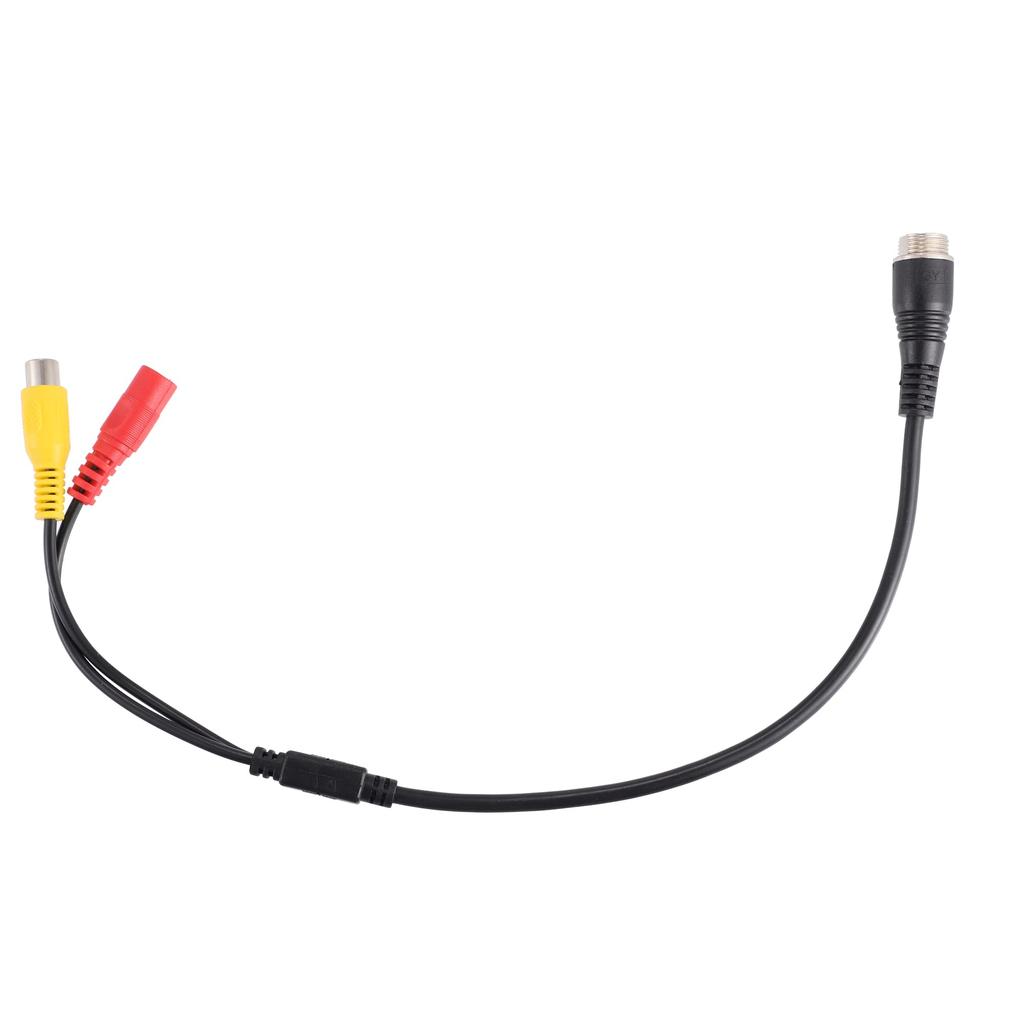 uxcell Car Camera Adapter AV DC Female Connector Wire Surveillance Video Cable Adapter 4