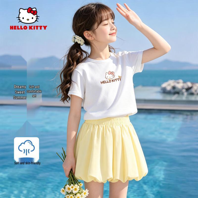 Hello Kitty Girls' Summer Fashion Outfit Set