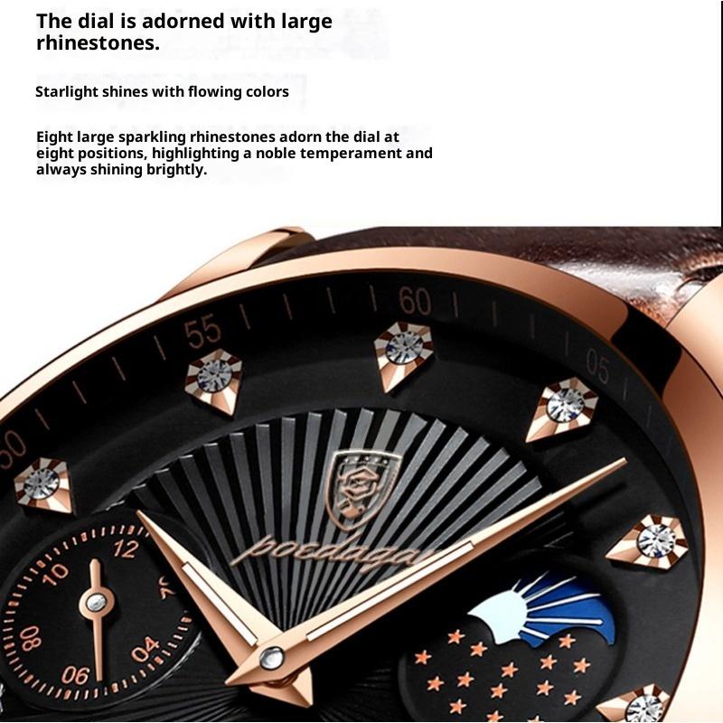 Zegarek męski wodoodporny świecący topowej marki ultracienki kalendarz kwarcowy modny elegancki zegarek