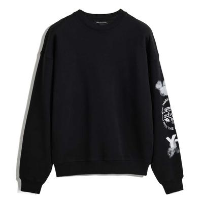 Y-3 Graphic Crew Sweatshirt Black Women Tops JX4749