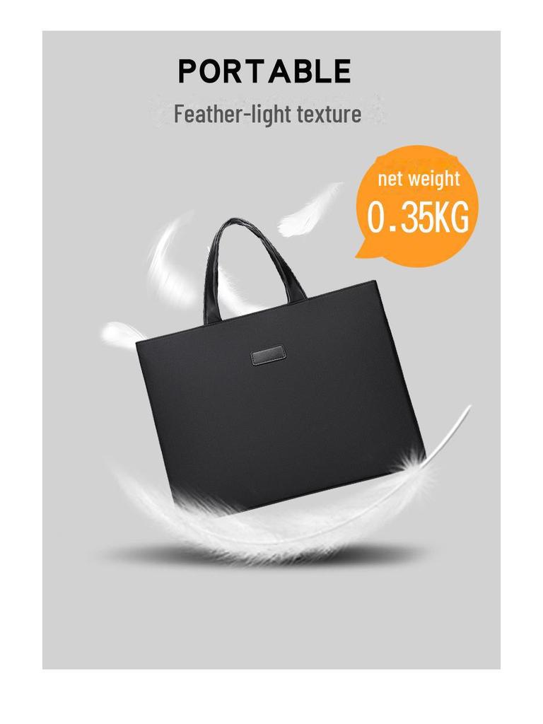 Portable A4 Oxford Cloth Briefcase for Business – Unisex Conference Bag