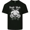 Death Wish Skulls Snakes Biker Gothic Demon Kids T-Shirt Childrens