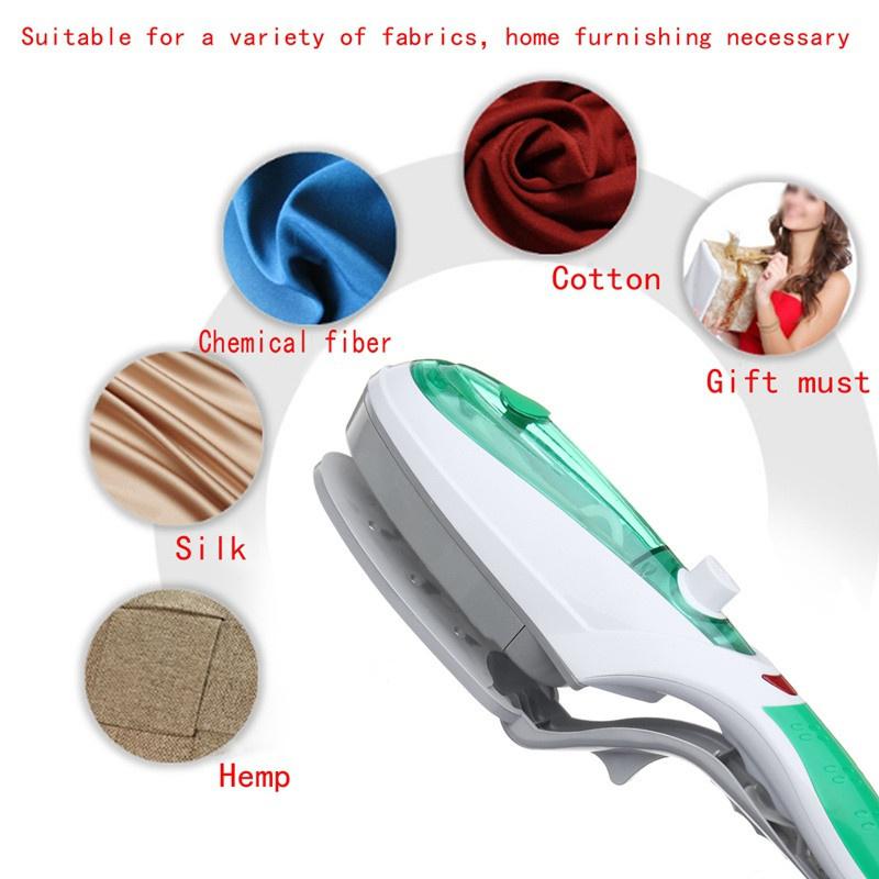 Clothes Portable Home Handheld Fabric Steam Iron Laundry Electric Steamer Brush Plug BEA