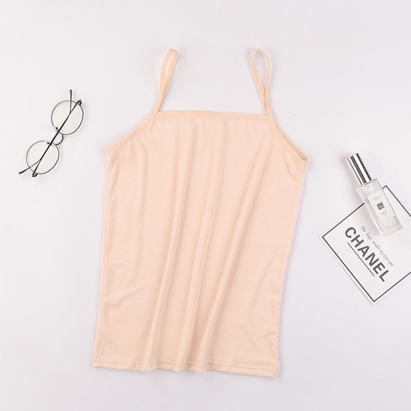 Sling vest women's summer large size Korean version slim waist sexy versatile milk silk inner and outer wear small sling