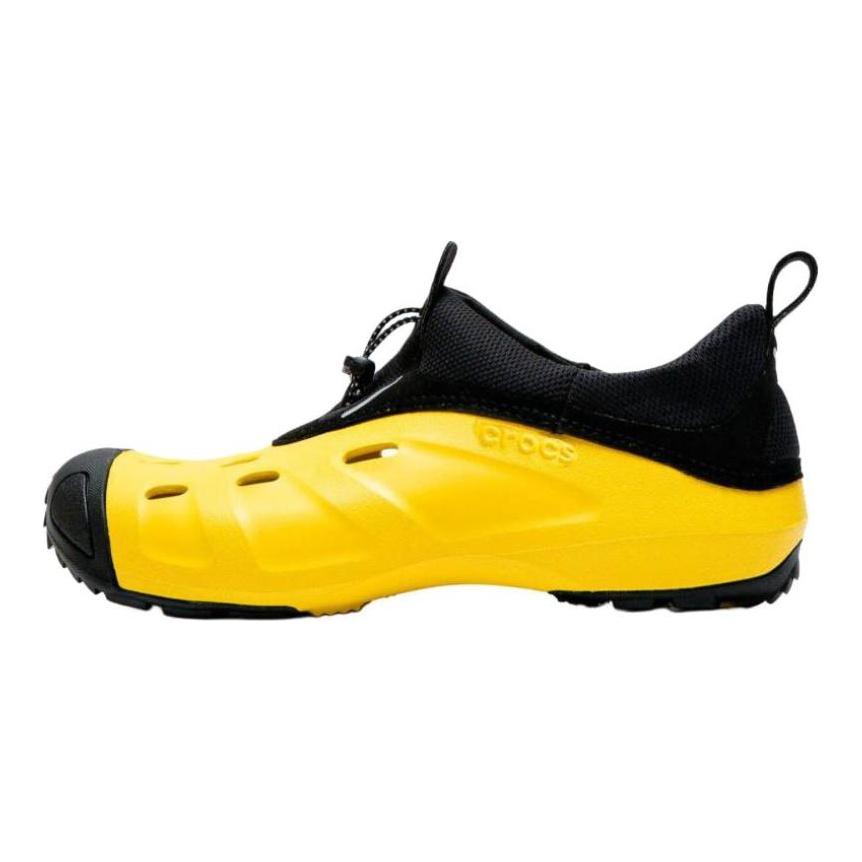 Crocs QUICK TRAIL Stylish and Comfortable Low-Top Lifestyle Casual Shoes Unisex Black and Yellow