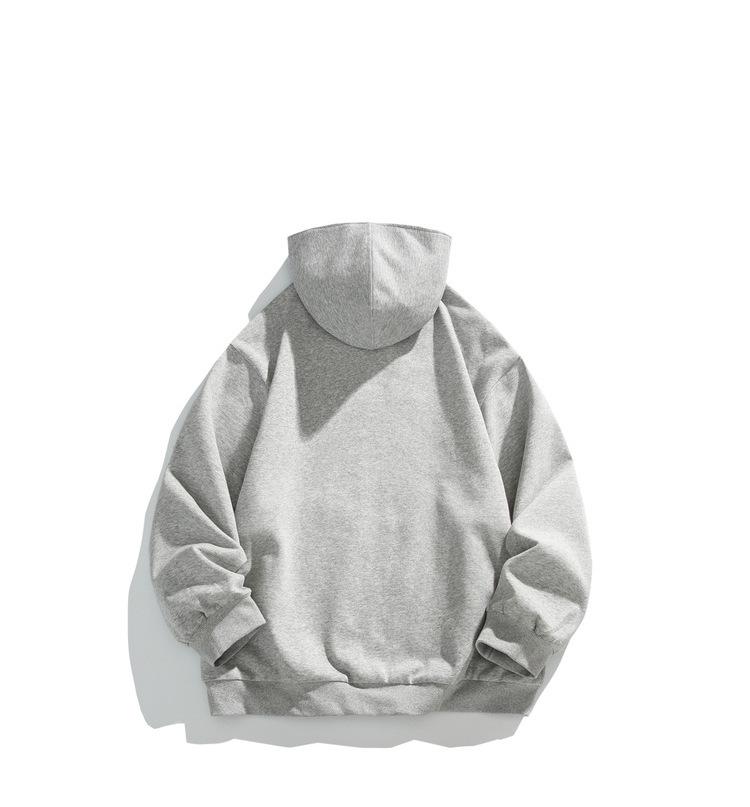 2024 Men's Double-Sided Hoodie Cardigan - Autumn/Winter Loose Fit, Plus Size, Unisex Casual Top