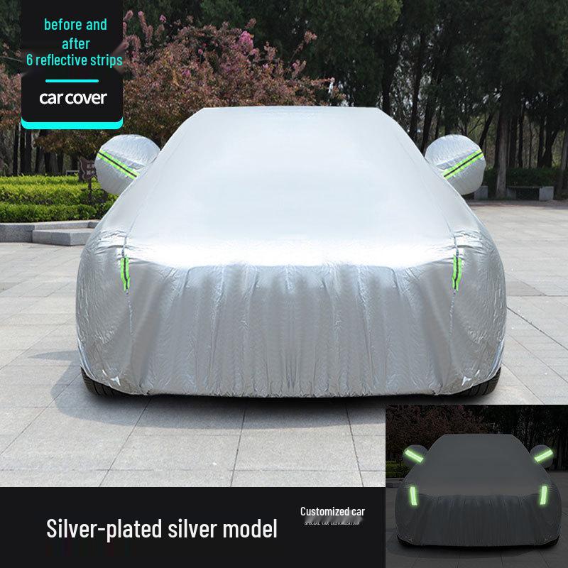 Universal All-Season Oxford Cloth Car Cover with Sun, Rain & Heat Protection Default