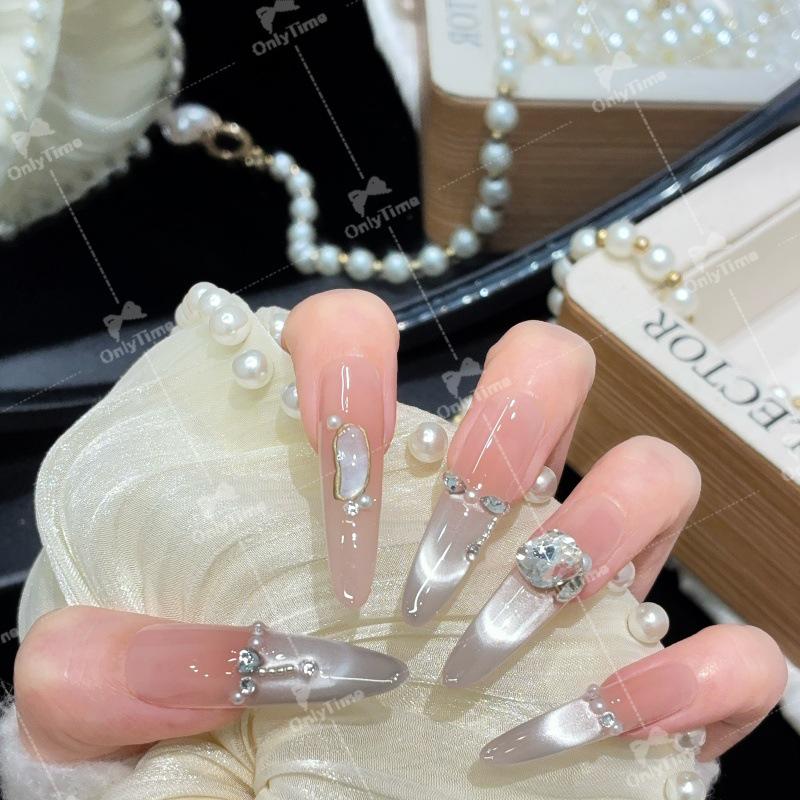 K2007 Luxurious Handmade Long Wearable Nails K2007-M