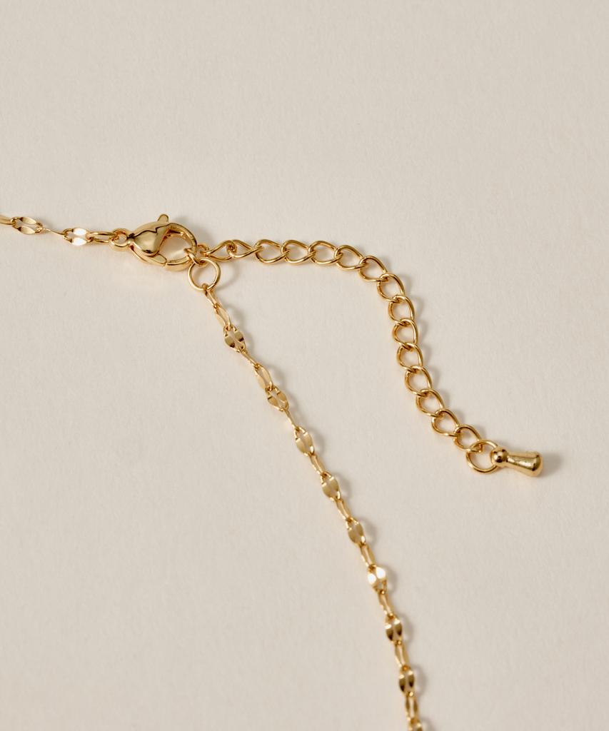 Novice Tokyo Petal & Round Chain Necklace [Stainless] / Gold