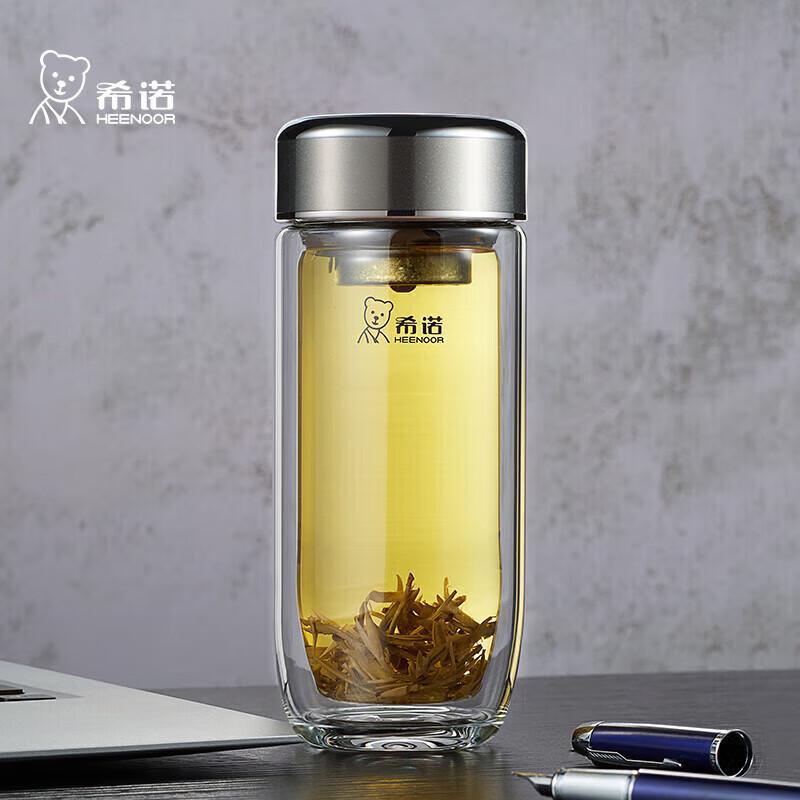 Sino Antibacterial Double-layer Glass Cup XN-1927