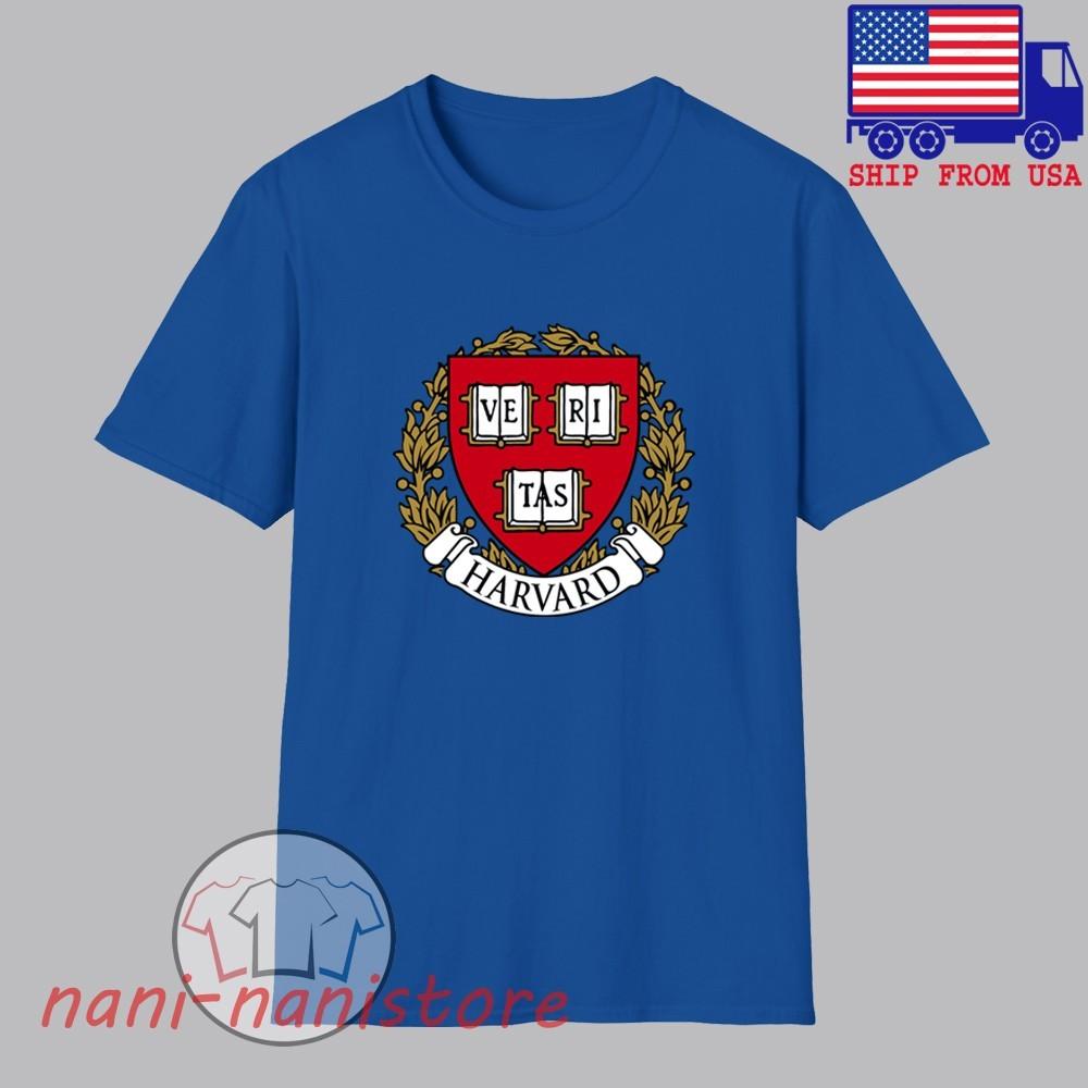 Harvard University College Men#039;s Blue Size S5XL Unisex T-Shirt XXXXL