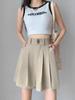 Women's High-Waisted Pleated Wide-Leg Shorts - 2024 Spring/Autumn Collection