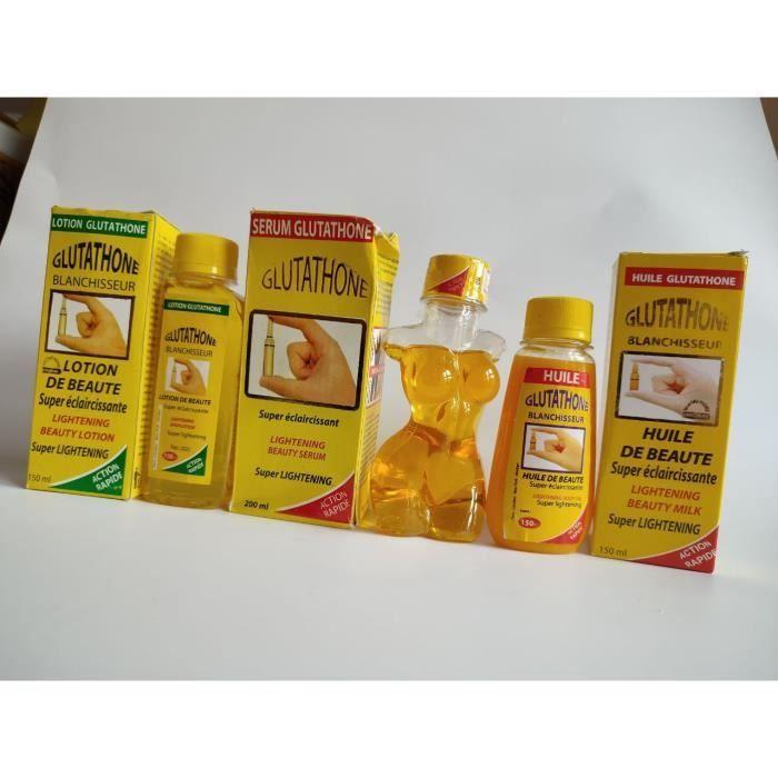 Lotion, huile et sérum concentré - KUNCHIDIITA - Glutathione - 150 ml - Mixte - Adulte