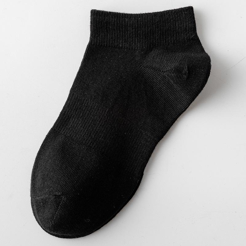 Mid-Calf Black & White Socks: Autumn/Winter Solid Color & Summer Thin Long Jk Styles