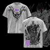 Anime Solo Leveling Igris Bedrucktes T-Shirt Herren Damen Gewaschenes Baumwoll-T-Shirts Kurzarm Vintage T-Shirt Harajuku Übergroßes T-Shirt