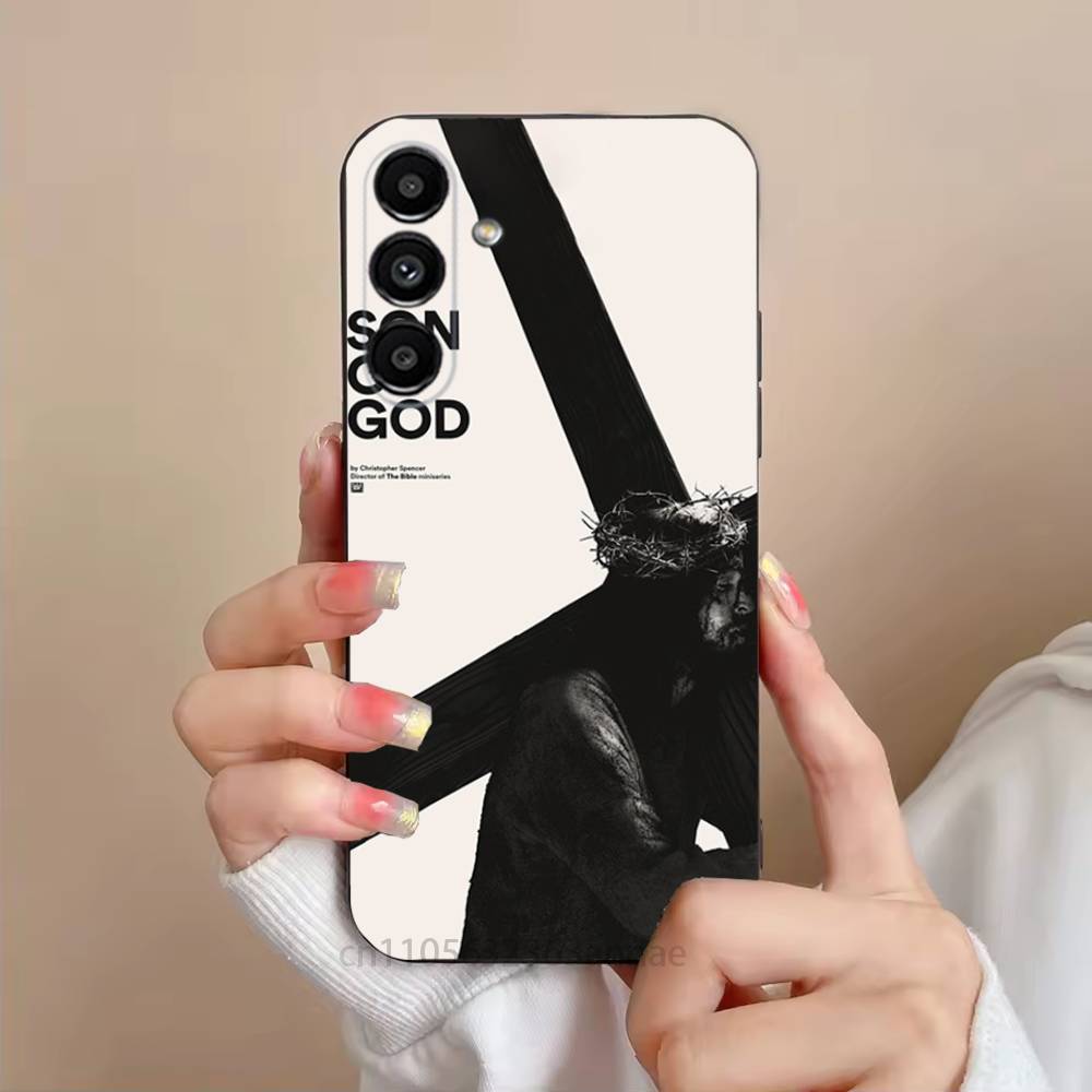 Pravoslavný kříž Ikona Kostel UMĚNÍ Pouzdro na telefon Pro Samsung S25,24,21,22,23,S30,Ultra,S20,Plus,Fe,Lite,Note,S10,S9,Černá měkká skořepina