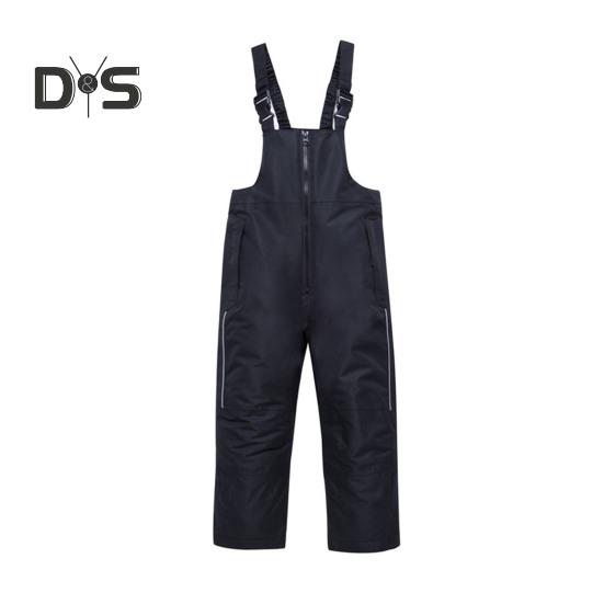 

Детские комбинезоны для снега, лыжные штаны с регулируемыми ремнями, утепленные водонепроницаемые зимние комбинезоны, ветрозащитные комбинезоны для зимних видов спорта 5T чёрный