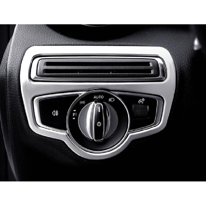 For 2016- Mercedes-Benz GLC Silver ABS Function Control Button Frame Trim 1X