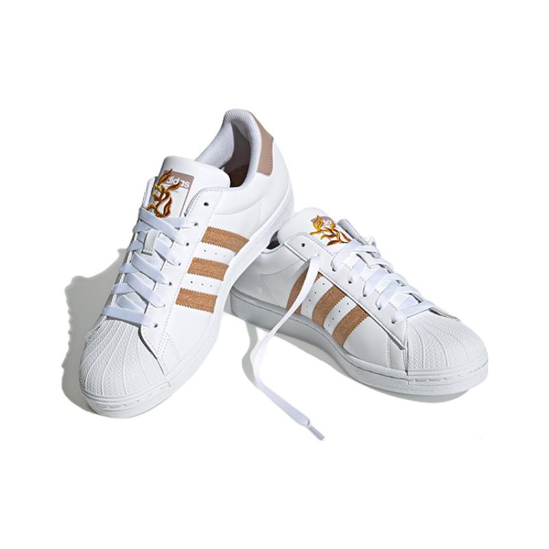 Adidas Originals Superstar 'White Brown' Sneakers GY0013