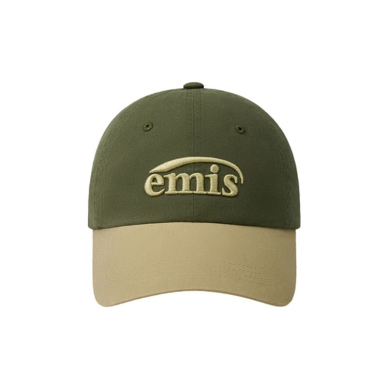 

EMIS WASHED TWO TONE BALL CAP-OLIVE OLIVE
