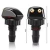Universal Car Windshield Washer Nozzle Sprayer with Hose Connector Kit High Pressure Auto Dual Holes Water Spray Car Accessories