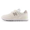 New Balance Nb 574 Comfortable Lightweight Low-Top Casual Shoes Kids Sneakers Off-White PV574ESC