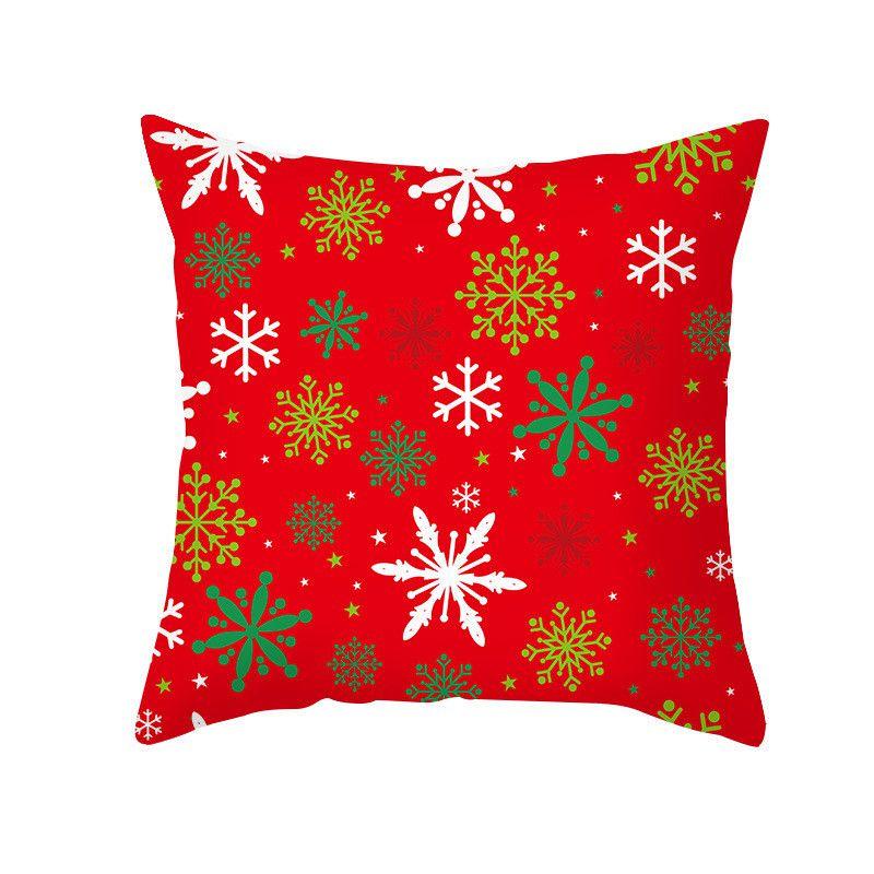 Festive Santa Claus Christmas Cushion Cover With Super Soft Peach Skin Velvet For Home Decor