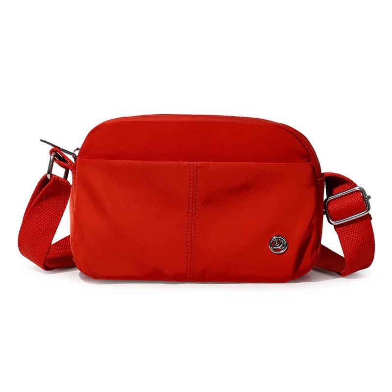 Damen Leichte Schulter Umhängetasche Student Einfarbig Kleine Quadratische Tasche