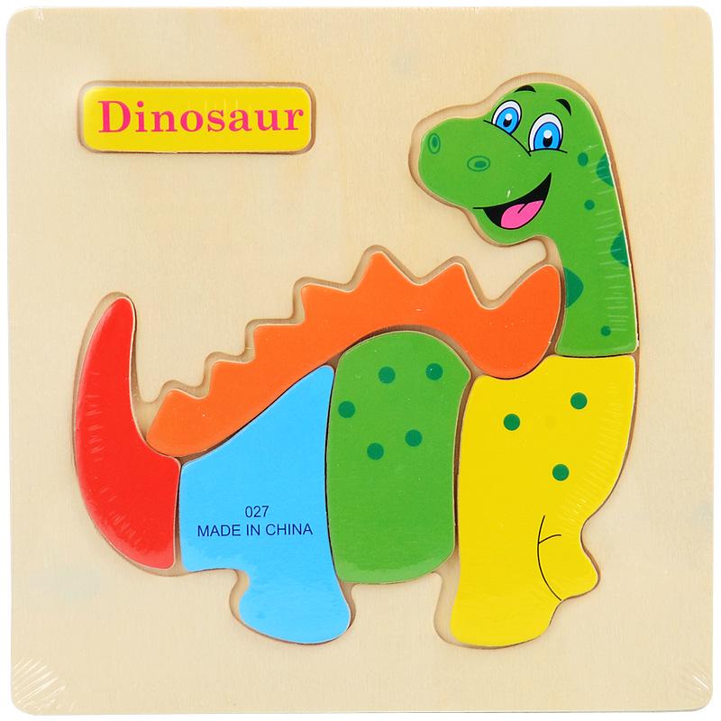 Hot Sale 9 Slice Kids Puzzle Toy Animals And Vehicle Wooden Puzzles Jigsaw Educational Baby Learning Toys For Children Gift