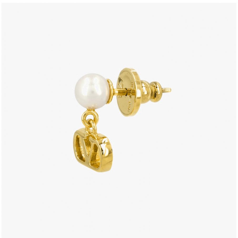 Valentino GaraVani V Logo Pearl Earrings J0x81 Dhc R5g