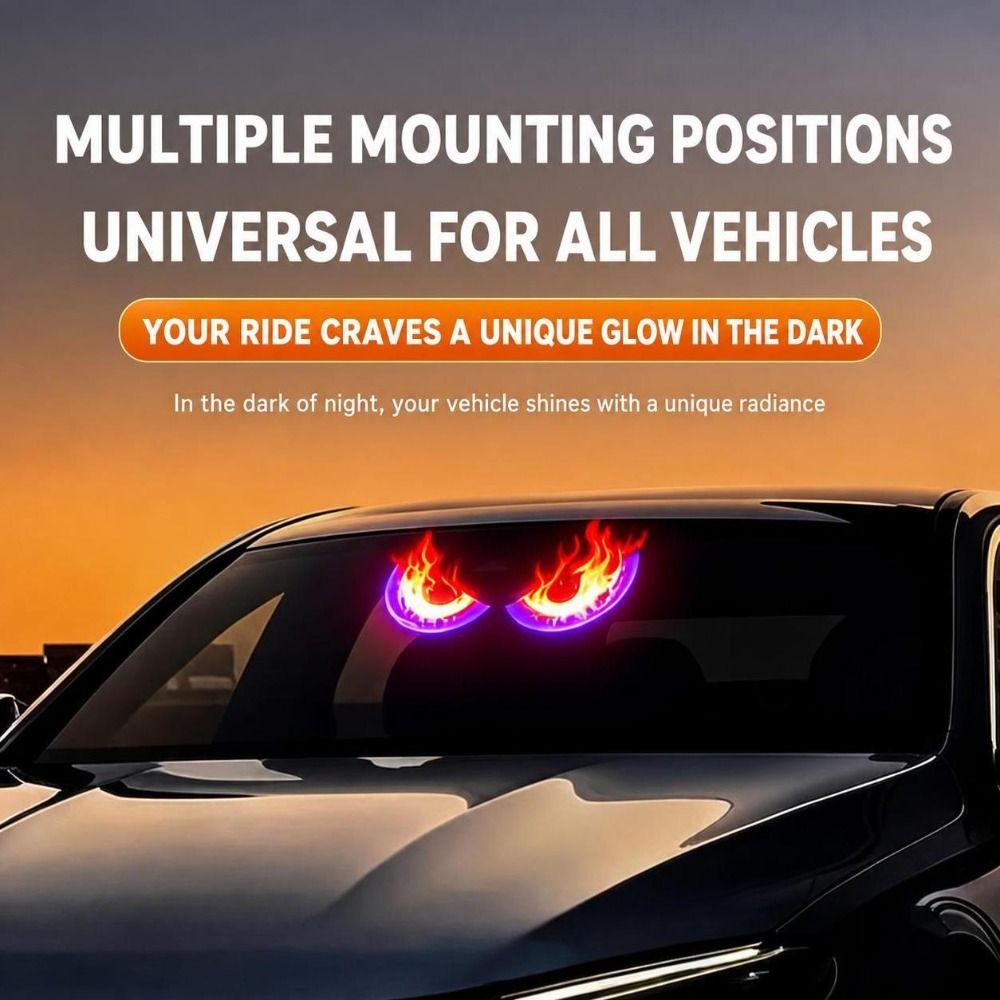 Wireless Solar LED Car Light Vibration Lights on Car Atmosphere Light  Car Rear Window