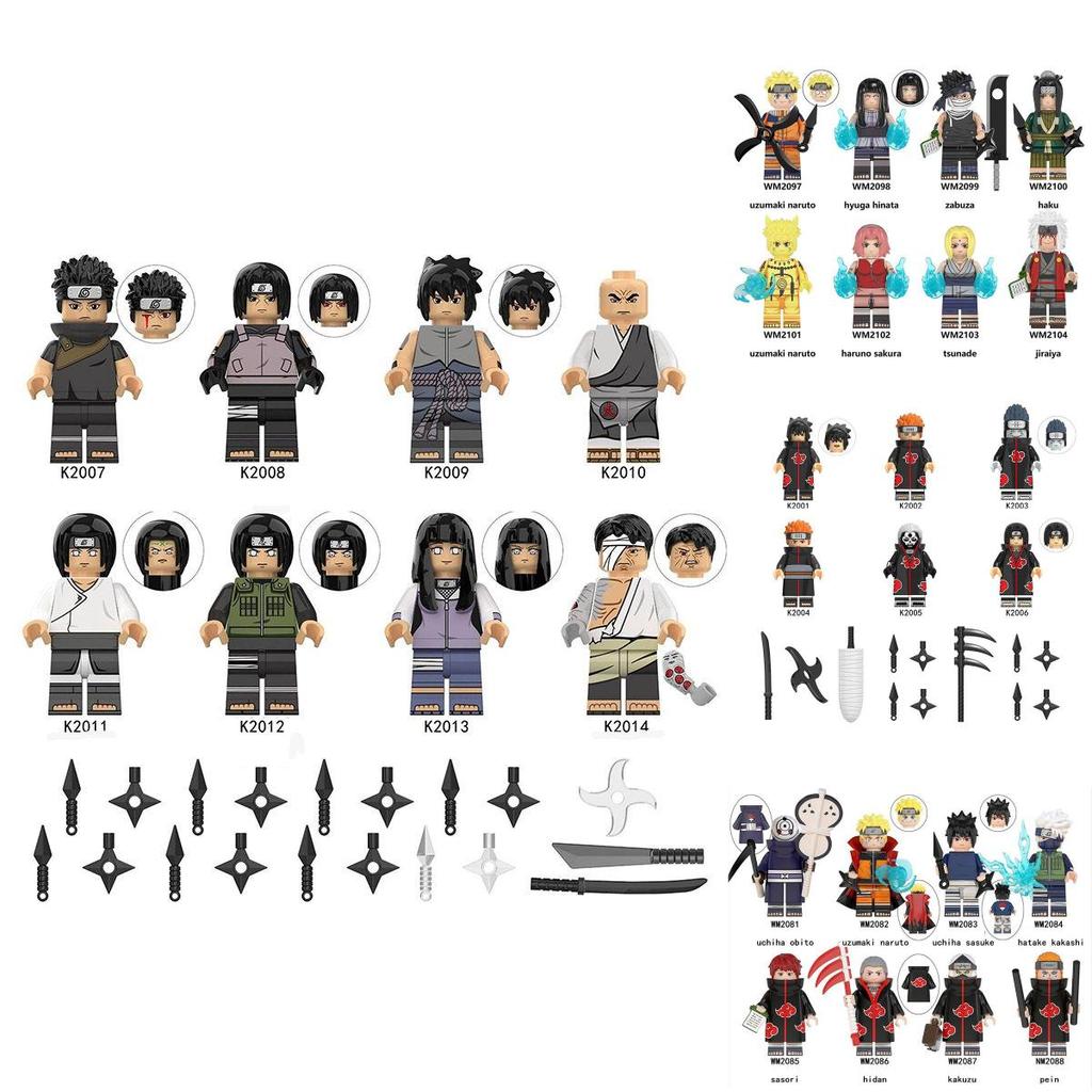 Naruto DIY Bausteine Figuren Set - Hochwertige Materialien Für Kinder Zum Bauen Ihrer Eigenen Helden