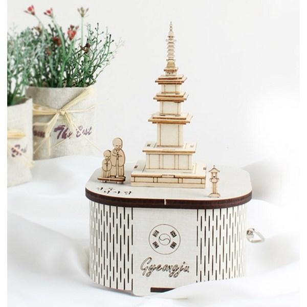 Branch DIY Rotary Wood Orgol Gyeongju Buddha 3D Three Dimensional Puzzle Korea 3d Puzzle