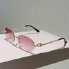 Fashion Metal Spherical Joint Gold Temple Oval Sunglasses Trend Tea Slice Commuter Sunglasses Versatile