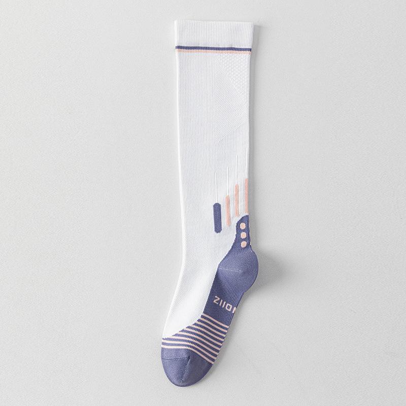 

Sports Muscle Compression Socks, Women s Rope Skipping Pressure Calf Socks, Elastic Fitness Running, Autumn and Winter Long Stockings 1 pair белый