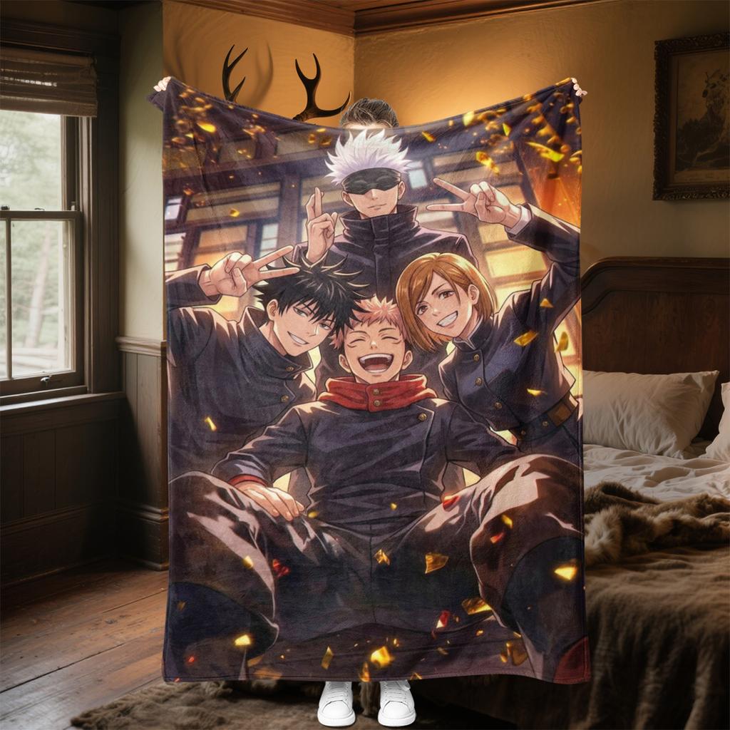 Jujutsu Kaisen Characters Soft Comfortable All Seasons Sofa Office Naps Outdoor Travel Perfect Great Gift