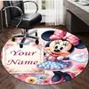 Personalized M-Minnie Round Chair Office Rug - Perfect for Mat, Office Chair & More - Ideal Gift for Birthdays and Holidays