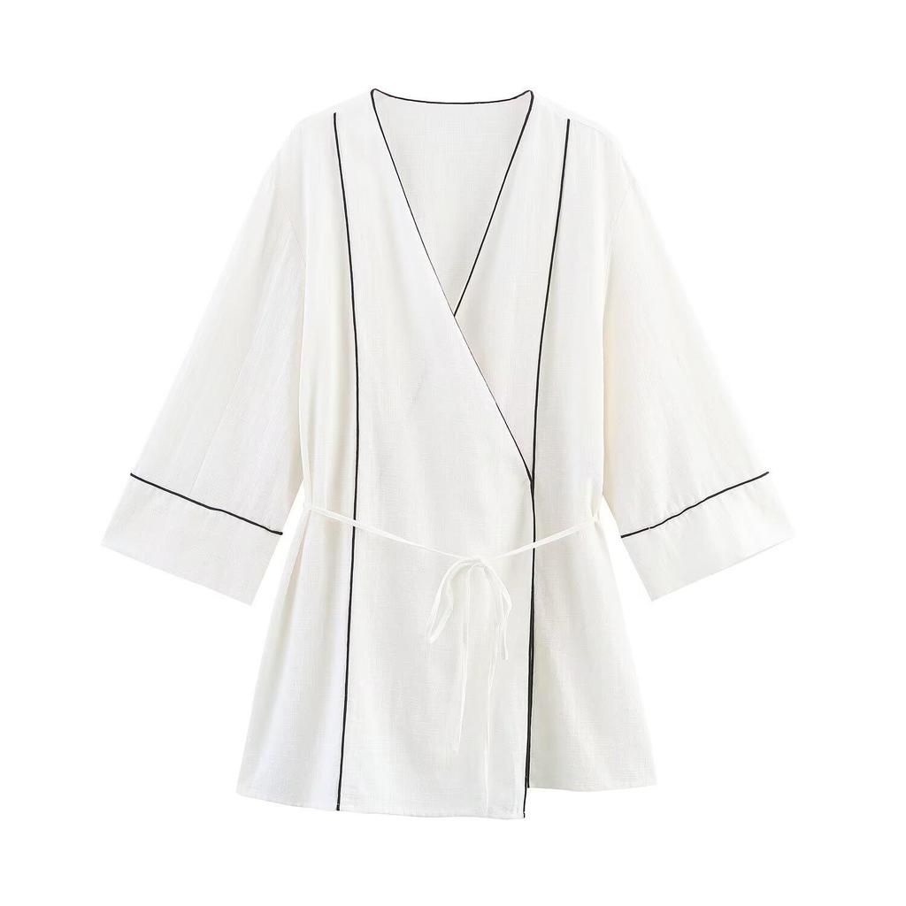 2025 Summer Women's European & American Style Double-Breasted Jacket with Casual Long Pants