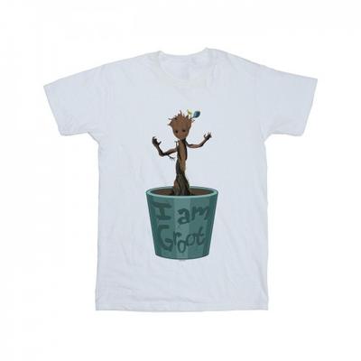 Boys Guardians Of The Galaxy Groot Flower Pot T-Shirt