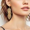 Vintage European & American Bohemian Leaf Dangle Earrings