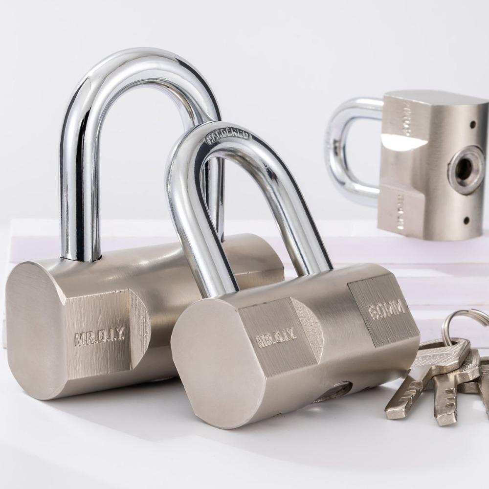 Stainless Steel Security Lock Waterproof Anti-theft Padlock  Outdoor Gym Dormitory Cabinet Door