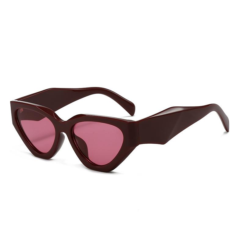 New personalized cat's eye retro versatile sunglasses large frame European and American outdoor sunscreen fashion sunglasses S