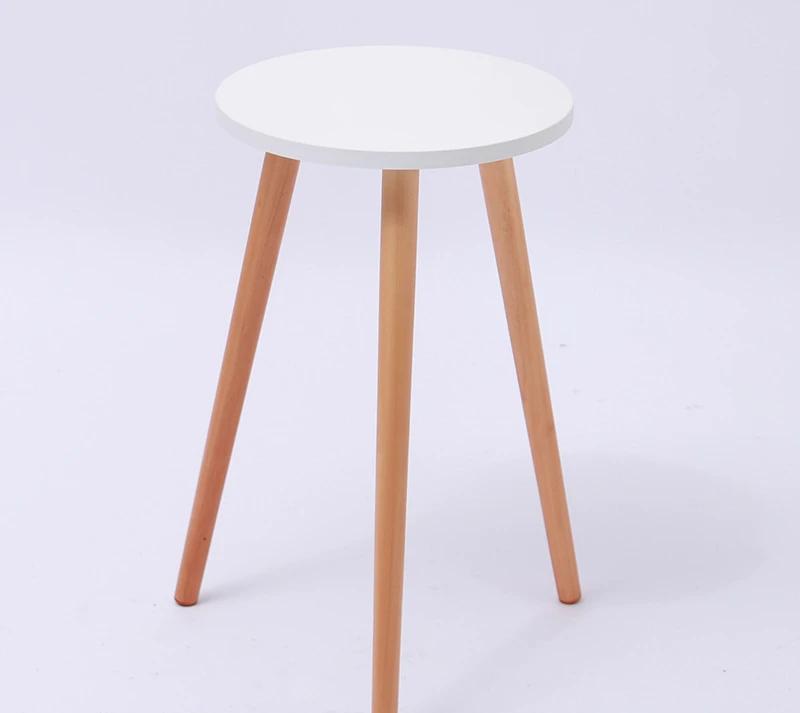 Nordic Style Mini Coffee Table Modern Minimalist Tea Creative Round Wood For Home Living Room   ZM1104