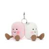 Plush Marshmallow Keychain 95% Polyester 5% Spandex Dry Clean Only Multicolor Soft Cuddly