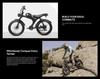 EMOKO C93pro-24 Retro E-bike, 24x4-inch Off-road Fat Tires, 48V 23Ah Battery, Full Suspension System, Hydraulic Brakes.
